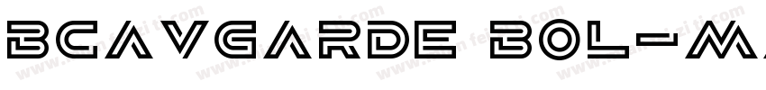 BCAVGarde Bol字体转换